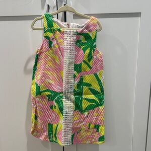 Lilly Pulitzer Pink and Green Kids Casual Dress
